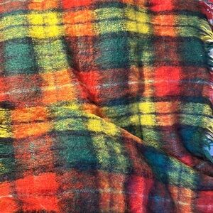 45” x 33” approx Vintage Made in Scotland Genuine Mohair Throw/Lap Blanket